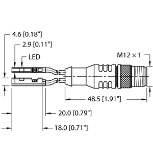 Turck Bim-Unr-2Ap6X-0.2-Rsc4.4T/S1768 Magnetic 46858420