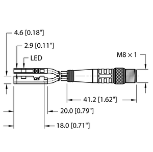 Turck Bim-Unr-2Ap6X-0.2-Psg4M Magnetic 46858434