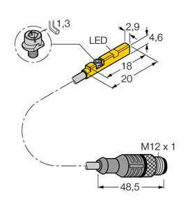 Turck Bim-Unr-Ap6X-0.3-Rs4 W/M Magnetic 4685845 Turck Bim-Unr-Ap6X-0.3-Rs4 W/M Magnetic 4685845