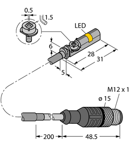 Turck Bim-Unt-Ap6X-0.5-Rs4/S1765 Magnetic 4685990