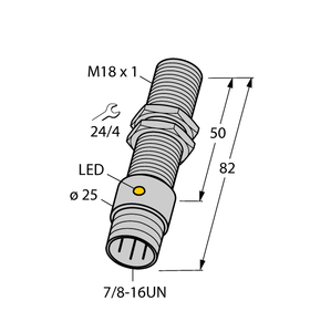 Turck Bi5-G18-An6X-B1341 50Mm Inductive 4695299 Turck Bi5-G18-An6X-B1341 50Mm Inductive 4695299