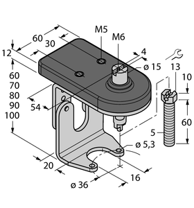 Turck Bts-Dsu35-Zf03-M5 Sensor Accessories 6901120
