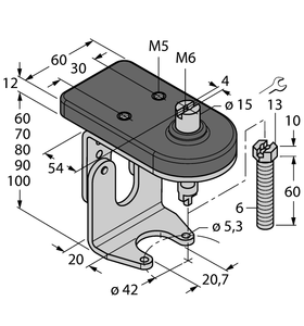 Turck Bts-Dsu35-Zf04-M6 Sensor Accessories 6901122