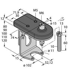 Turck Bts-Dsu35-Zf10-M10 Sensor Accessories 6901129