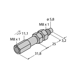 Turck Dp-08-25-08 Sensor Accessories A2521