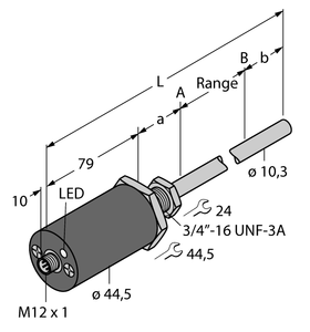 Turck Ltx7E-Er10-Li0X3-H1151 Linear Position LT1077