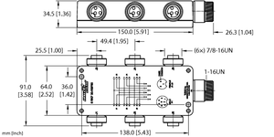 Turck 6 Rkf 30-Rsf80 Junction Boxes U0949-15 Turck 6 Rkf 30-Rsf80 Junction Boxes U0949-15