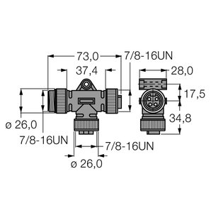 Turck Rsv-2Rkv 48 Splitters U2385-8