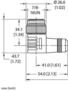 Turck Wsm 20-5M Cordset U-71969