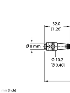 Turck Pkg 4Z-0.7-Psg 4M Cordsets UX04341