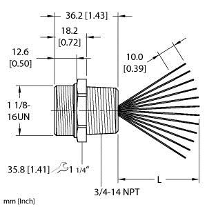 Turck Rsf 126-4M/14.75/Npt