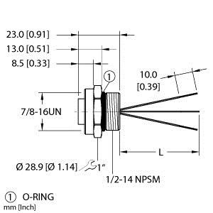 Turck Rkf 36-2M Single-ended Receptacle, Female Receptacle Turck Rkf 36-2M Single-ended Receptacle, Female Receptacle