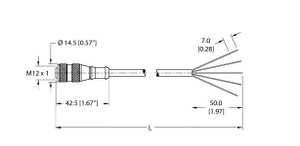 Turck Rk 4.5T-1/Sv Actuator and Sensor Cable, Connection Cable