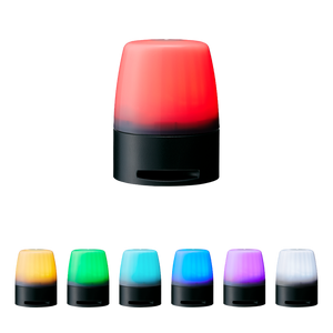 Patlite NE-M1ANB-M NE-A with 7-in-one colors (Red, Yellow, Green, Blue, Purple, Light Blue, White), Flashing/buzzer, Black base Patlite NE-M1ANB-M NE-A with 7-in-one colors (Red, Yellow, Green, Blue, Purple, Light Blue, White), Flashing/buzzer, Black base