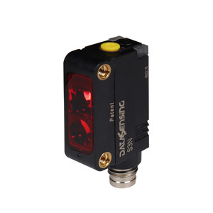 Datasensing Red LED emission Retro Reflex polarized single trimmer Light Output NPN  Connector M8 4P