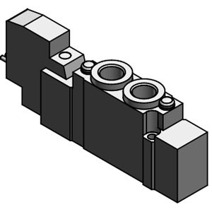 SMC 25A-SY5320-5LZ-C8 25A-SY5000·7000·9000 Series Compatible With Secondary Batteries 5 Port Solenoid Valve Body Ported Single Unit
