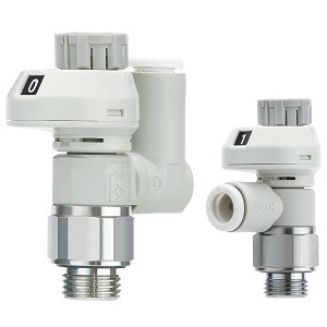 SMC AS1201FSM-M5E-02 AS-FSM/FSC Series Speed Controller With Indicator Elbow Type/Universal Type Body Size 1