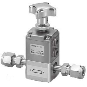 SMC LVH60M-T25-AD LVH M Series Manually Operated, Organic Solvents Compatible Double Ferrule Fittings/Metal Gasket Seal Fittings/Integrated Tubing