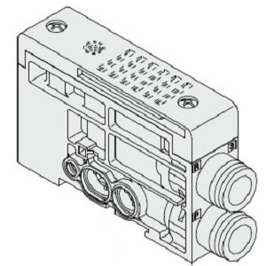 SMC SSQ1000-PR-4-N9 SUP/EXH Block For SQ1000 Series