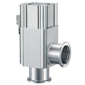 SMC XLAV-25J-2A93LA-5LZ XLAV Series Aluminum High Vacuum Angle Valve Air Operated, With Solenoid Valve