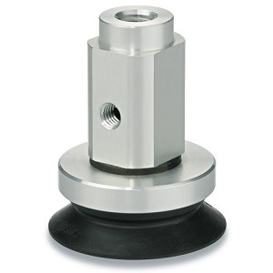 SMC ZP3E-T63BMS-B12 ZP3E Series High Rigidity Vacuum Pad (Vacuum Suction Cup) Bellows Type with Ribs and Groove With Adapter