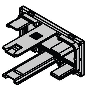 SMC ZS-33-2J Panel Mount Adapter (For Without Flow Adjustment Valve)