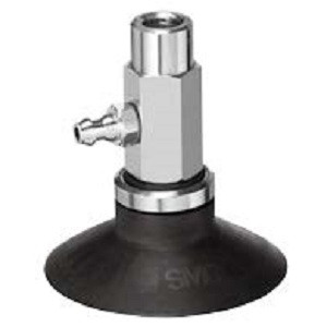 SMC ZPR13CF-04-B5 ZP Series Vacuum Pads/Basic Pad Flat Type With Ribs With Adapter