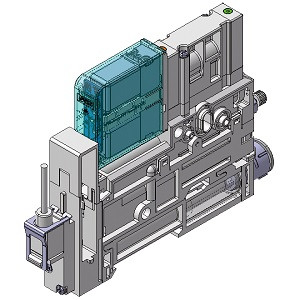 SMC ZK2Q00J5PLA-07 ZK2A Series Vacuum Pump System Vacuum Unit For Manifold Vacuum Pump System + With Valve + Without Energy Saving Function