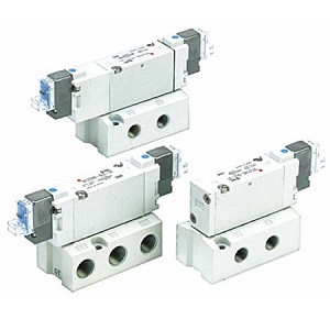 SMC SYJ7243-5DS-02T SYJ7000 Series 5 Port Solenoid Valve Rubber Seal Base Mounted Single Valve