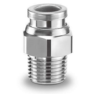 SMC KQG2H08-03-F KQG2-F Series FDA Compliant Fittings Stainless Steel 316 One-touch Fittings Applicable Tubing