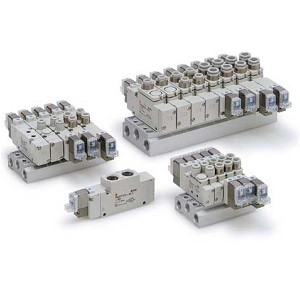 SMC 25A-VQZ1221-5MOB1-C4 25A-VQZ1000 Series Compatible With Secondary Batteries 5 Port Solenoid Valve Body Ported Plug Lead Unit