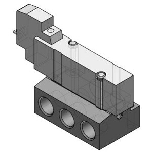 SMC 25A-SY5440-5LZ 25A-SY5000·7000·9000 Series Compatible With Secondary Batteries 5 Port Solenoid Valve Base Mounted/Single Unit
