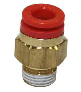 SMC - KQ2H05-02AS - Push-In to Push-In Pneumatic Tubing Fitting - Body Material STANDARD TUBING, WITH THREAD SEALANT, 2 Ports, 3/16 in Compatible Tube Outer Diameter