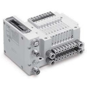 SMC JJ5SY1-10SKAN-05US-C4 JSY1000/3000/5000 Series Compact 5-Port Solenoid Valve Plug-in Connector Connecting Base EX260 Type 10 Manifold