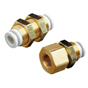 SMC - KQ2E13-36A - Push-In to Push-In Pneumatic Tubing Fitting - Body Material STANDARD TUBING, NO OPTIONS, 2 Ports, 1/2 in Compatible Tube Outer Diameter