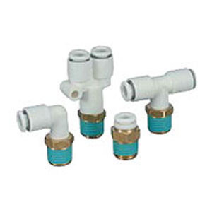 SMC KRH08-01S KR Series FR One-touch Fittings, Flame Resistant (Equivalent to UL-94 Standard V-0)