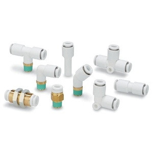 SMC KRT10-02SW2 KR-W2 Series FR One-touch Fittings, Flame Resistant (Equivalent to UL-94 Standard V-0)