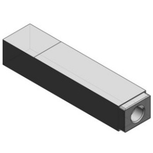 SMC VVQ5000-R-1-03N Individual EXH Spacer For VQ5000 Series