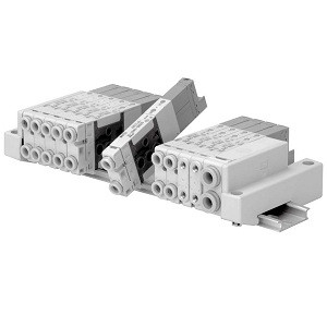 SMC SS5Z3-60PGD2-09B SZ3000 Series 5 Port Solenoid Valve Plug-in Type Manifold