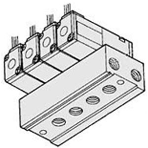 SMC VV3K3-40-02-01T VK300 Series 3 Port Solenoid Valve Direct Operated Poppet Type Rubber Seal Manifold Specifications Common SUP/Common EXH Type 40