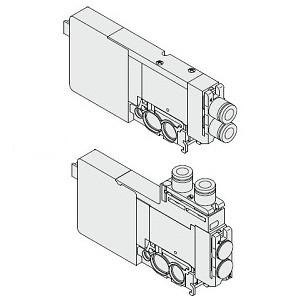 SMC SSQ1000-PR1-4-L6 Individual SUP/EXH Spacer For SQ1000 Series