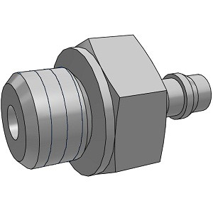 SMC M-5AN-6 M Series Miniature Fittings M-5AN Barb Fitting For Nylon Tubing