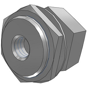 SMC M-5ER M Series Miniature Fittings M-5ER Bulkhead Reducer