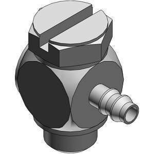 SMC MS-5ALHU-3 MS Series Miniature Fittings Stainless Steel 316 MS-5ALHU Barb Elbow For Soft Nylon