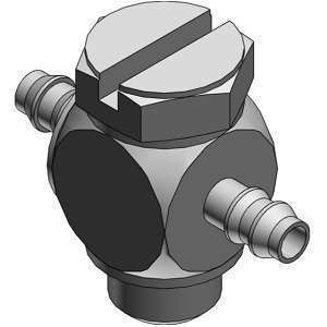 SMC MS-5ATHU-4 MS Series Miniature Fittings Stainless Steel 316 MS-5ATHU Barb Tee For Soft Tube