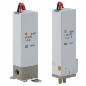 SMC LVM102R-5B-2-Q LVM10/100 Series Direct Operated Rocker Type Compact Direct Operated 2/3 Port Solenoid Valve For Chemical Liquids Body Ported
