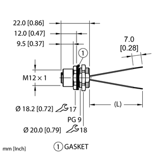 Turck EFKVG2-A4.200.2-0.5 ID# 200005832