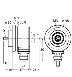 Turck RI-10TA0R-2K1000-C1M/N28 ID# 100044745