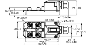 Turck TB-4M12-5P3-K-S/0612 ID# 6632161 Turck TB-4M12-5P3-K-S/0612 ID# 6632161