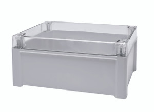 Fibox UL TPC 241911T TEMPO PC enclosure 9.45 x 7.52 x 4.21" , water clear transparent cover, UL Fibox UL TPC 241911T TEMPO PC enclosure 9.45 x 7.52 x 4.21" , water clear transparent cover, UL